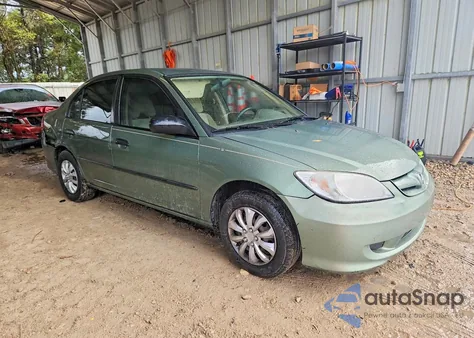 2004 Honda Civic Dx Vp from USA, damaged, VIN 1HGES16374L014376